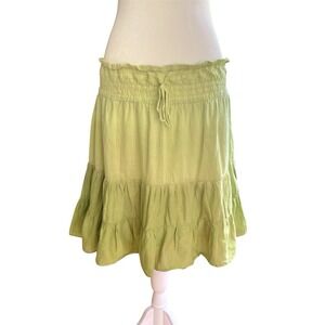 Vintage Wet Seal Skirt S Tiered Knee Length Peasent Boho‎ Cottage Prairie Fairy
